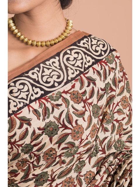 Brown Color Party Wear Linen Saree , With Blouse Piece