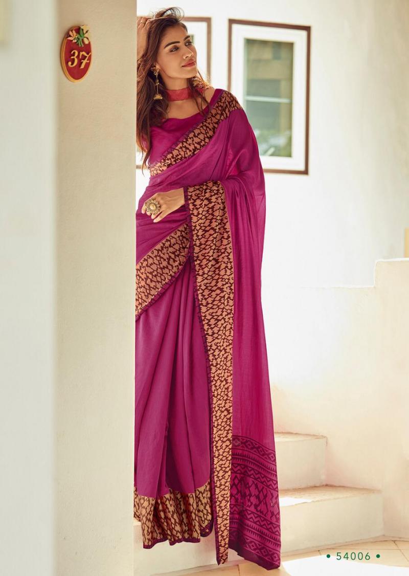 Pure Linen Dark Pink Casual Wear Digital Printed Saree