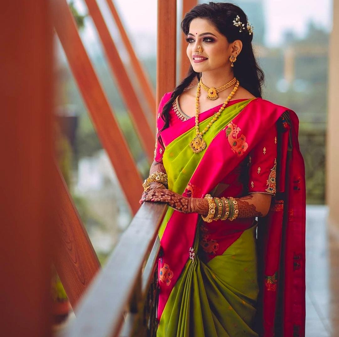 Red ♥️ Saree Look So Gorgeous 🥰 : r/MonalisaLust