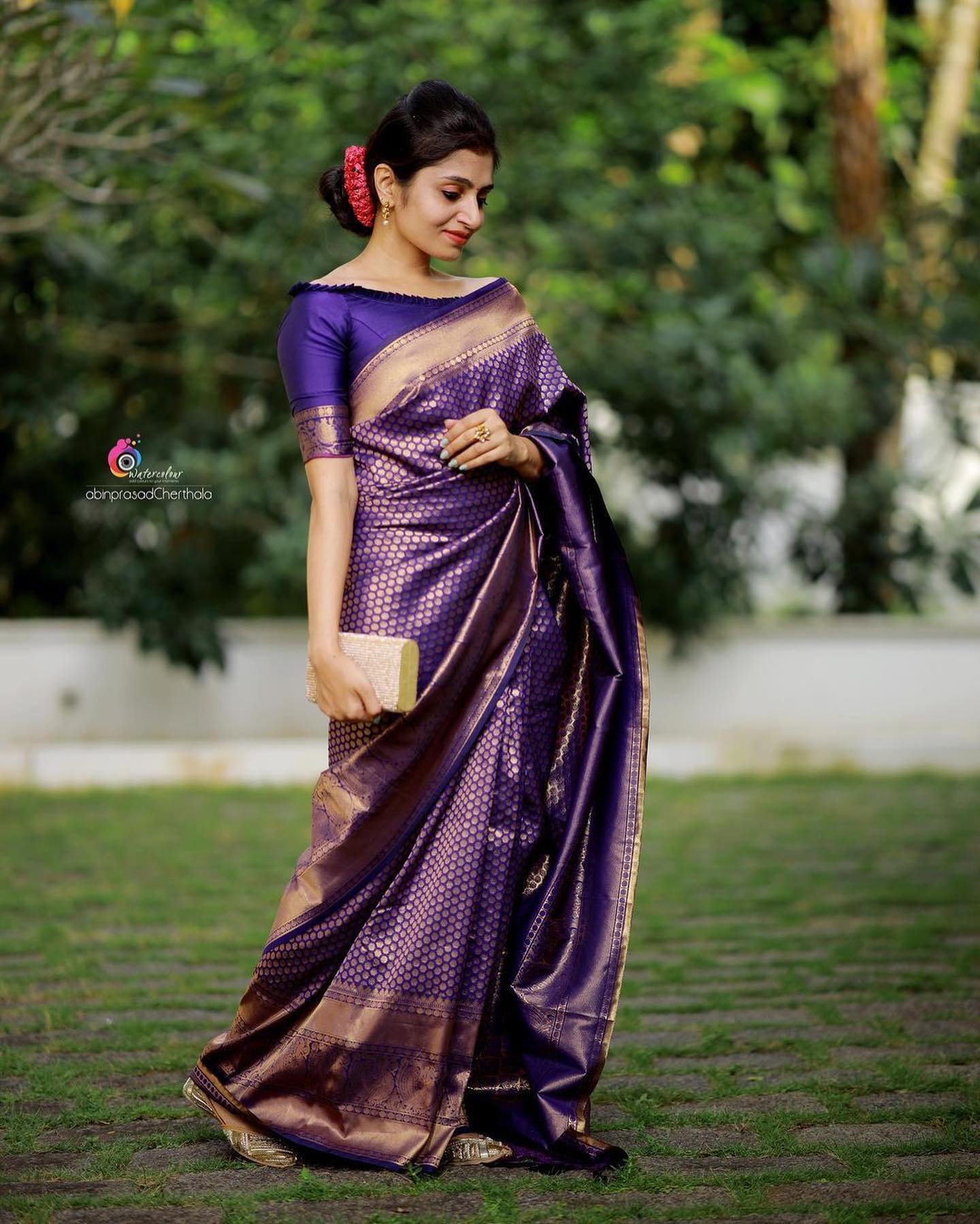 Buy Mauve Gotapatti Tissue Saree - Koskii