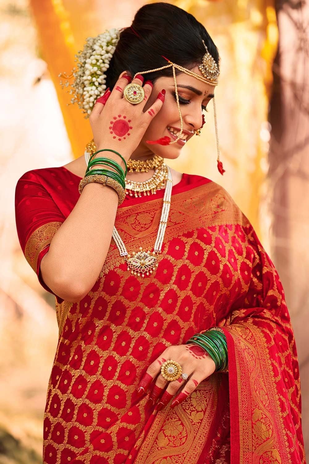 Tie The Thali - Beautiful Kumudu Grey colour saree and pastel blue jewelry  with unique full bridal look. Saree @aarathiesupercentre Jewelry  @3charmsgalleria blouse design @ilakkya_couture Sticking  @sewclassicbykajanthi #TieTheThali #TieTheThali #Saree ...