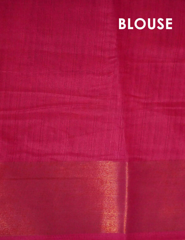 Adorning Off White Colored Cotton Linen Designer Printed Saree