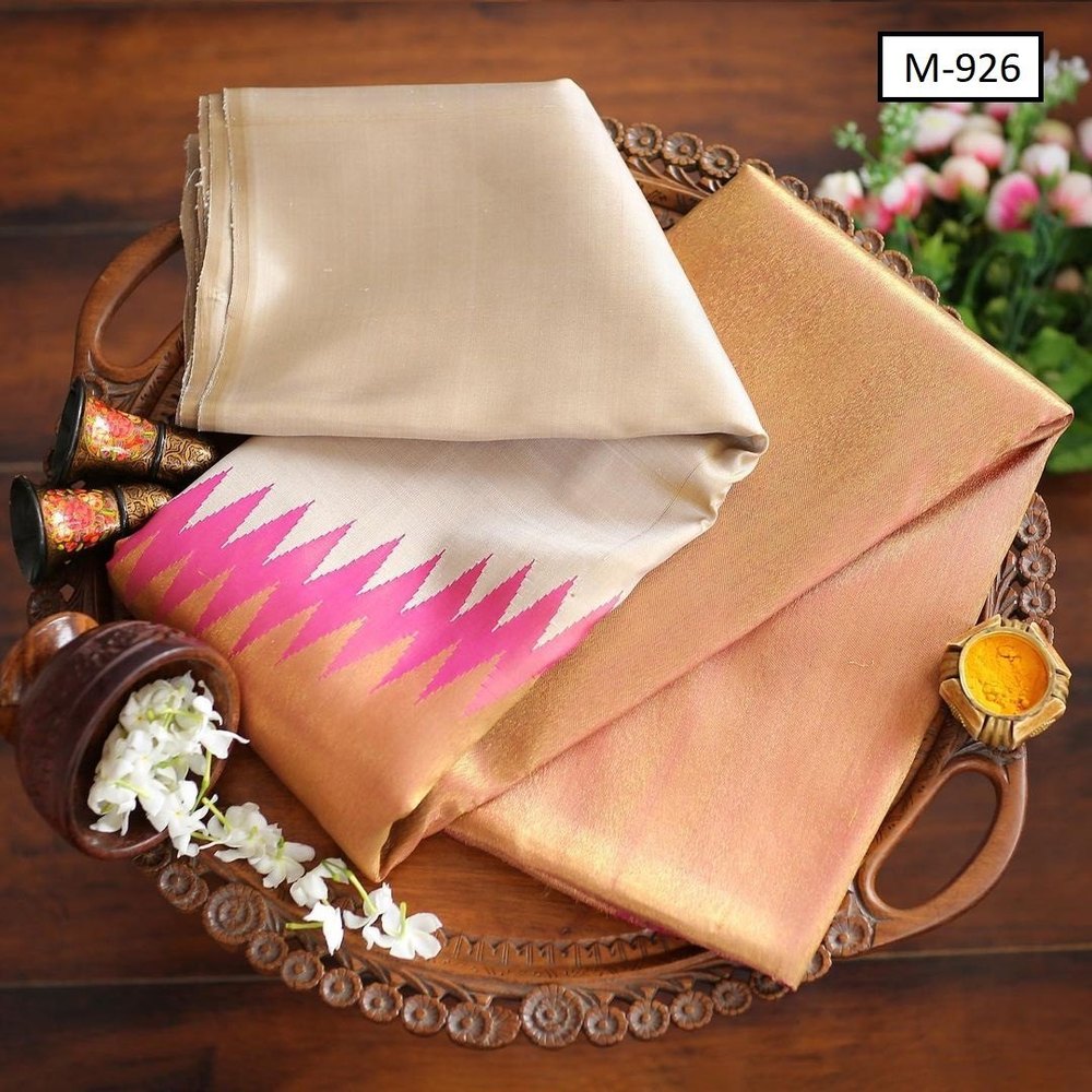 Pure Soft Silk Saree Pink Colour, Traditional Wear