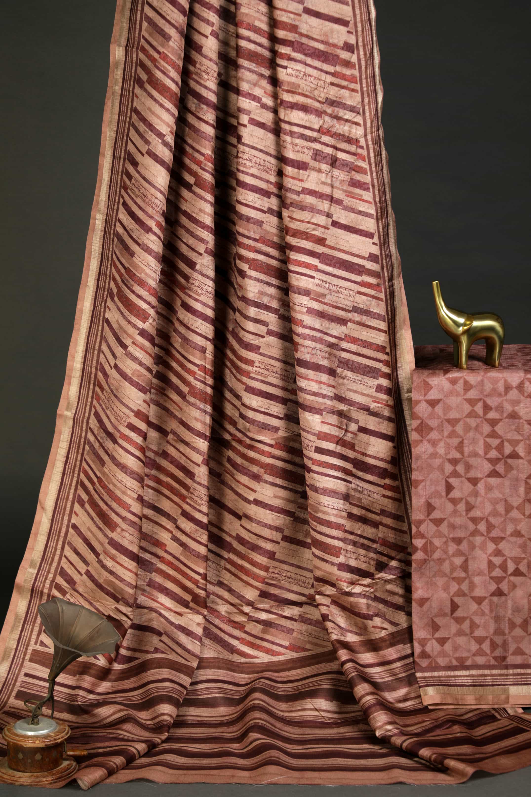 Marvellous Multi Colored Cotton Linen Designer Printed Saree