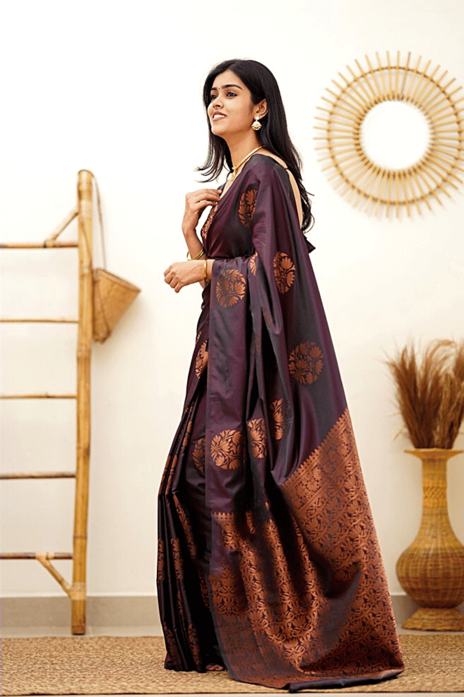 Beautiful Festive Wear Designer Soft Lichi Silk Saree