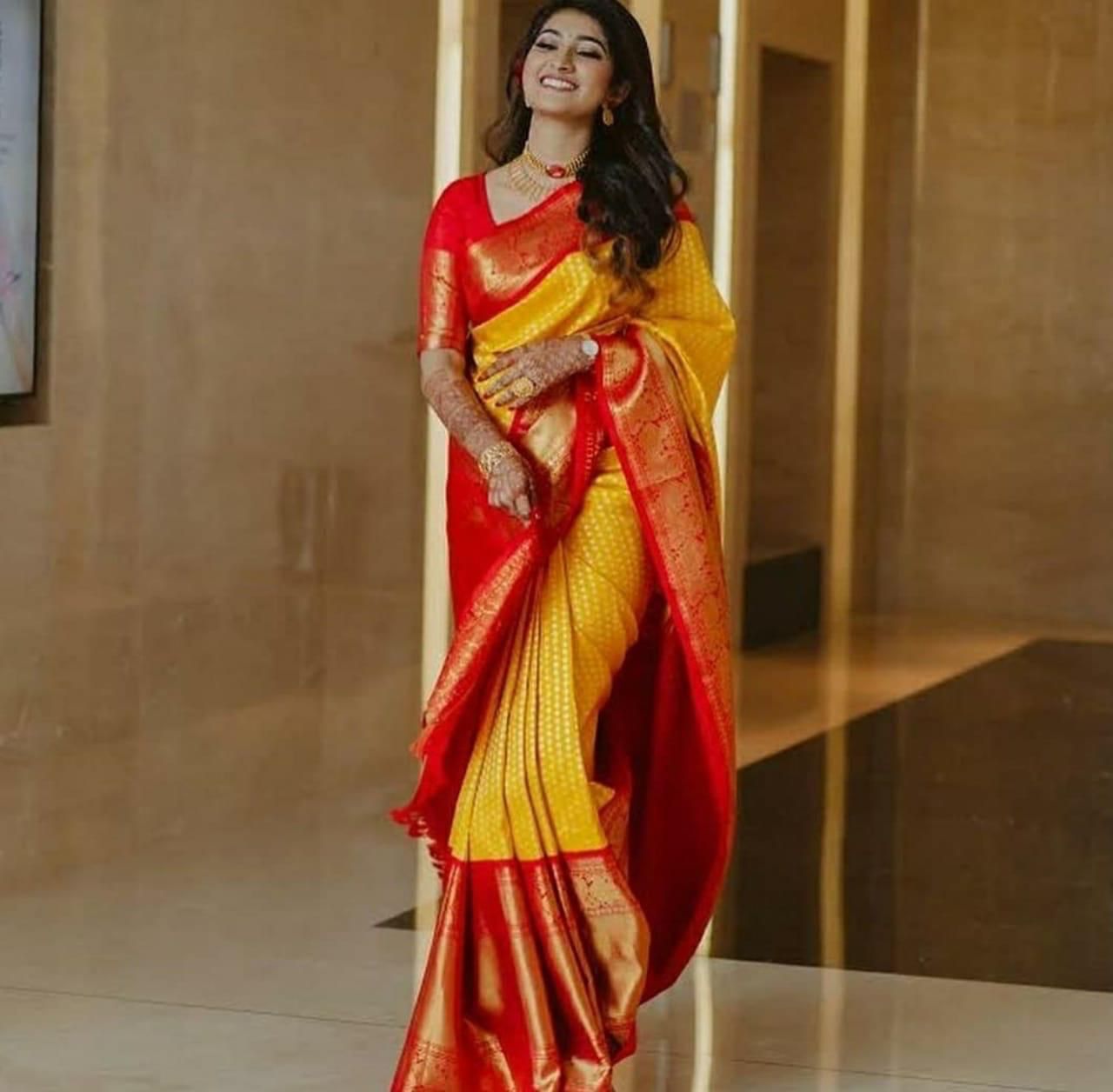 Pure Silk Kanjivaram red Saree for women || Rooprekha – rooprekha