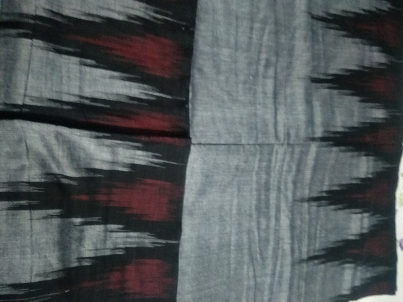 Linen Dazzling Grey Saree, Printed Party Wear