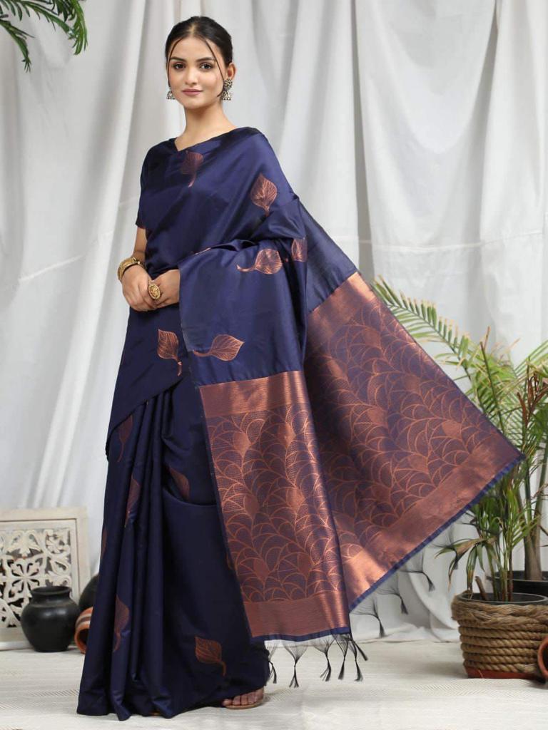 Beautiful Festive Wear jacquard Silk Saree