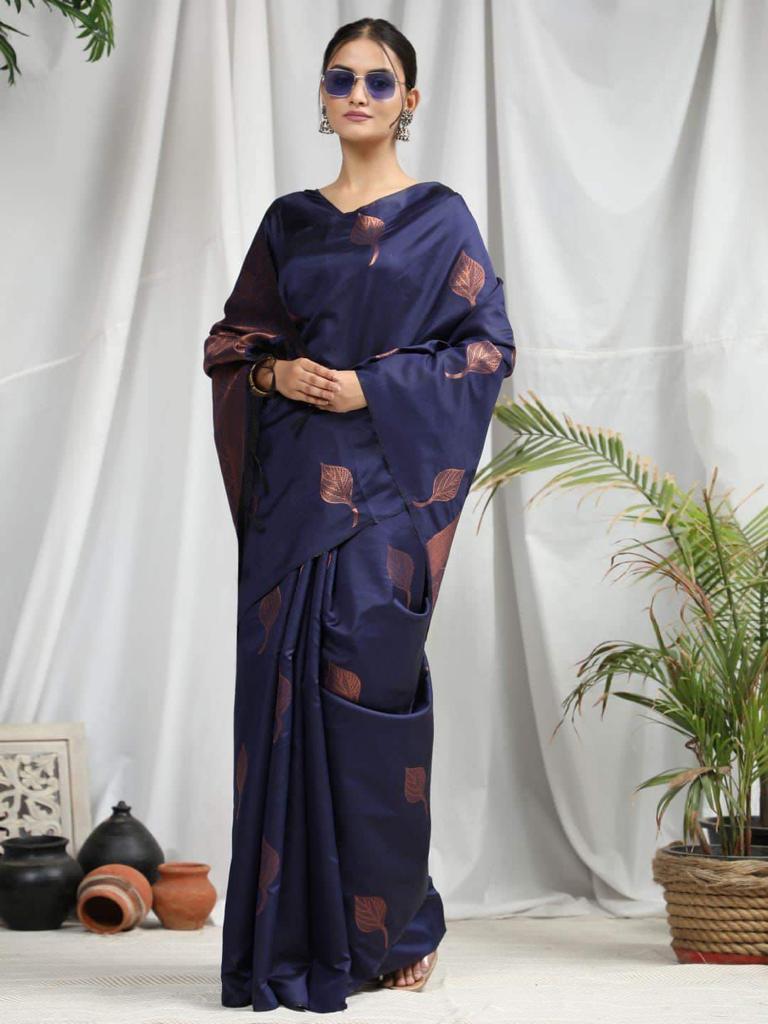 Beautiful Festive Wear jacquard Silk Saree