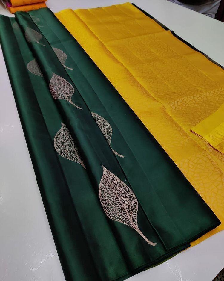 Butterfly jacquard silk Saree