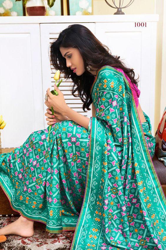 Pure Linen Attractive Mint Saree, Printed Festive Wear