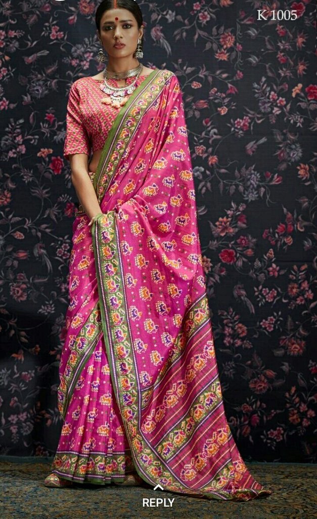Pure Linen Delightful Pink Saree, Printed Designer Wear